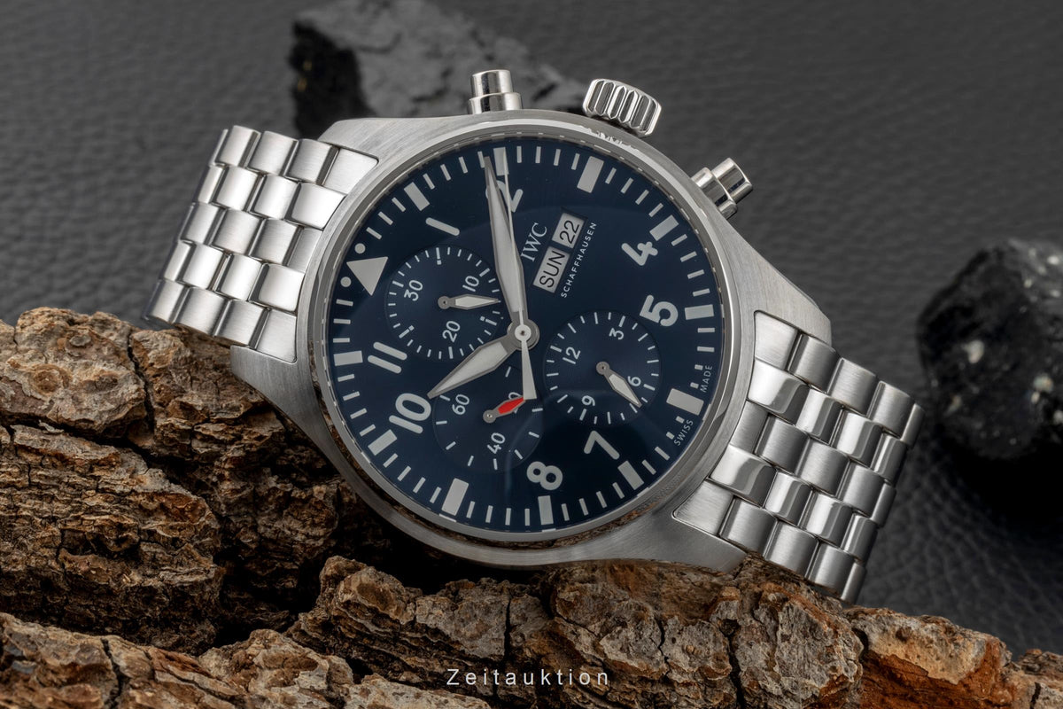 IWC Fliegerchronograph chronograph steel automatic men's watch IW377717 LP: 8800EUR  [2606167]