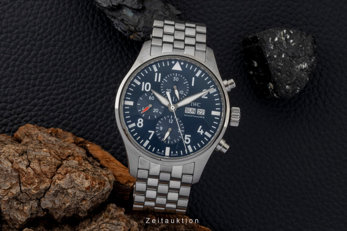 IWC Fliegerchronograph chronograph steel automatic men's watch IW377717 LP: 8800EUR  [2606167]
