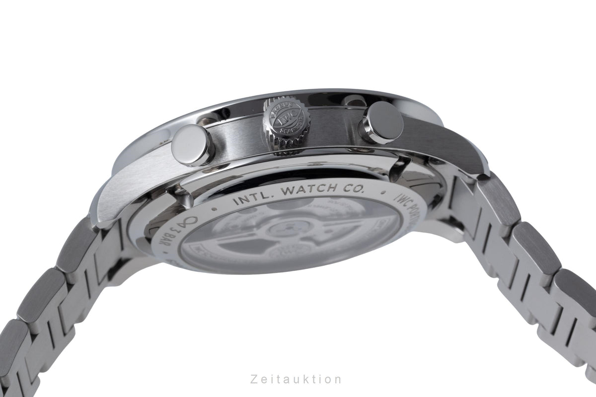 IWC Portugieser chronograph steel automatic men's watch IW371617 LP: 10400EUR  [2606169]