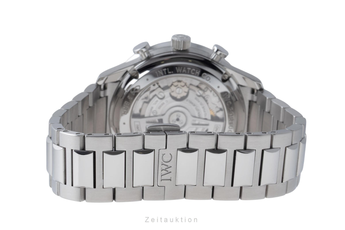 IWC Portugieser chronograph steel automatic men's watch IW371617 LP: 10400EUR  [2606169]