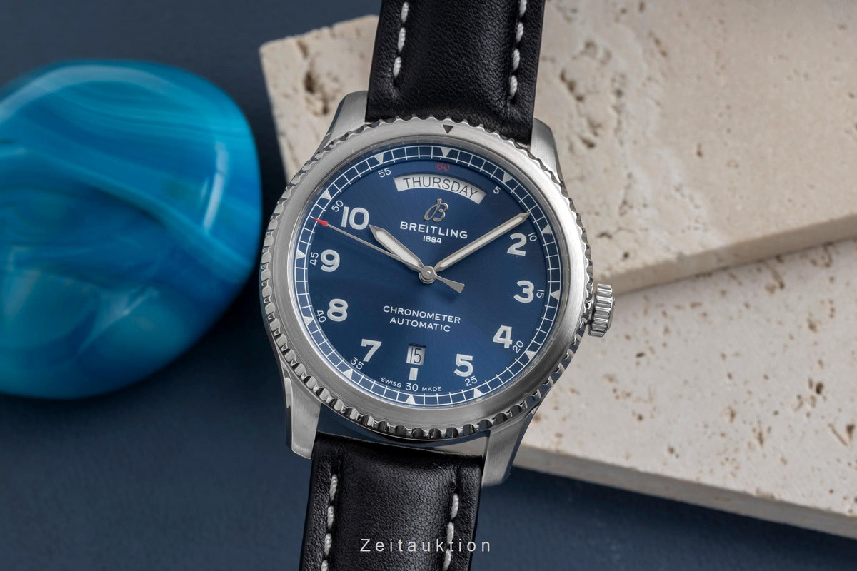 Breitling Aviator 8 Day Date Automatik Herrenuhr Ref. A45330101C1X5 B&P 2020 [2606175]