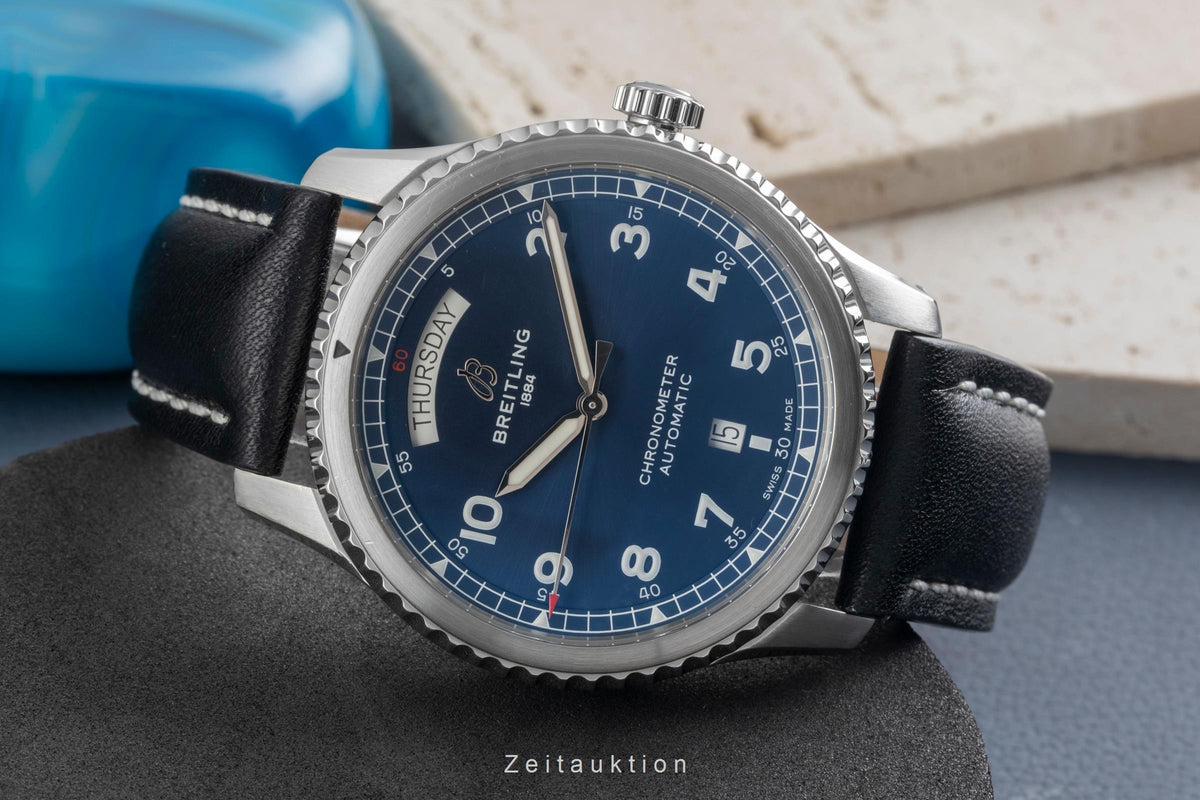 Breitling Aviator 8 Day Date Automatik Herrenuhr Ref. A45330101C1X5 B&P 2020 [2606175]