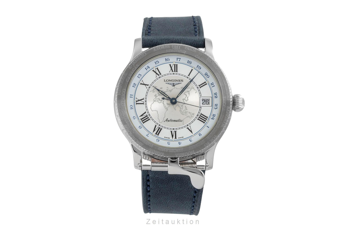 Longines Lindbergh Stundenwinkel Stahl Automatik Herrenuhr Ref. L2.610.4 Limited [2606181]