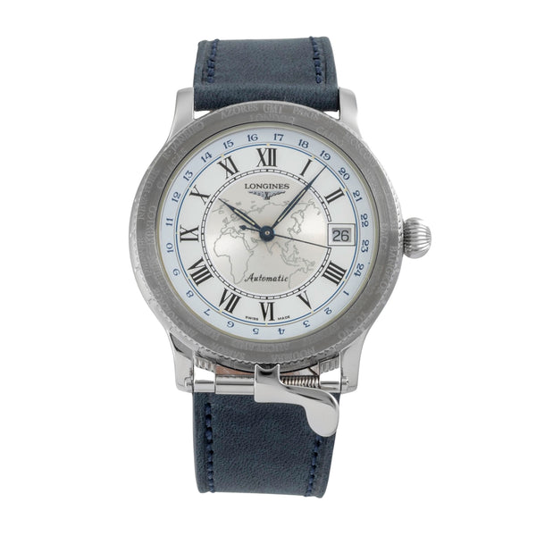 Longines Lindbergh Stundenwinkel Stahl Automatik Herrenuhr Ref. L2.610.4 Limited [2606181]