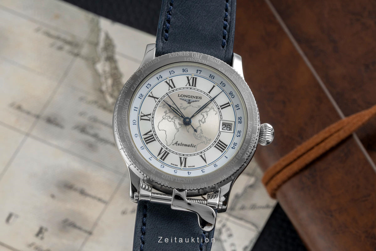 Longines Lindbergh Stundenwinkel Stahl Automatik Herrenuhr Ref. L2.610.4 Limited [2606181]