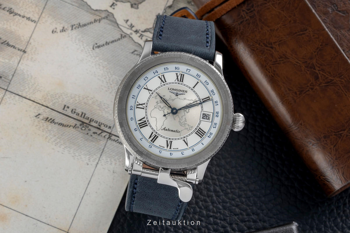 Longines Lindbergh Stundenwinkel Stahl Automatik Herrenuhr Ref. L2.610.4 Limited [2606181]