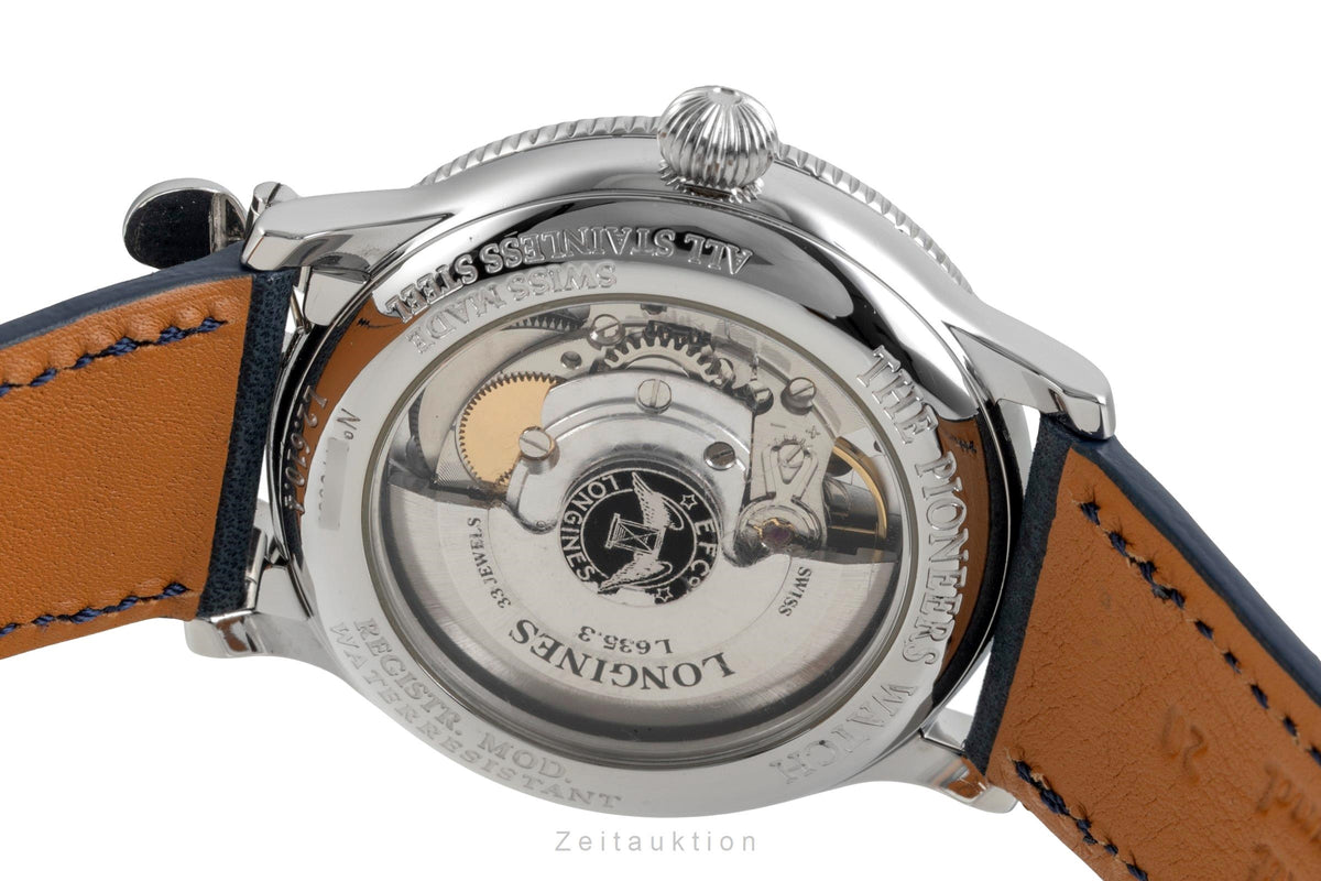 Longines Lindbergh Stundenwinkel Stahl Automatik Herrenuhr Ref. L2.610.4 Limited [2606181]