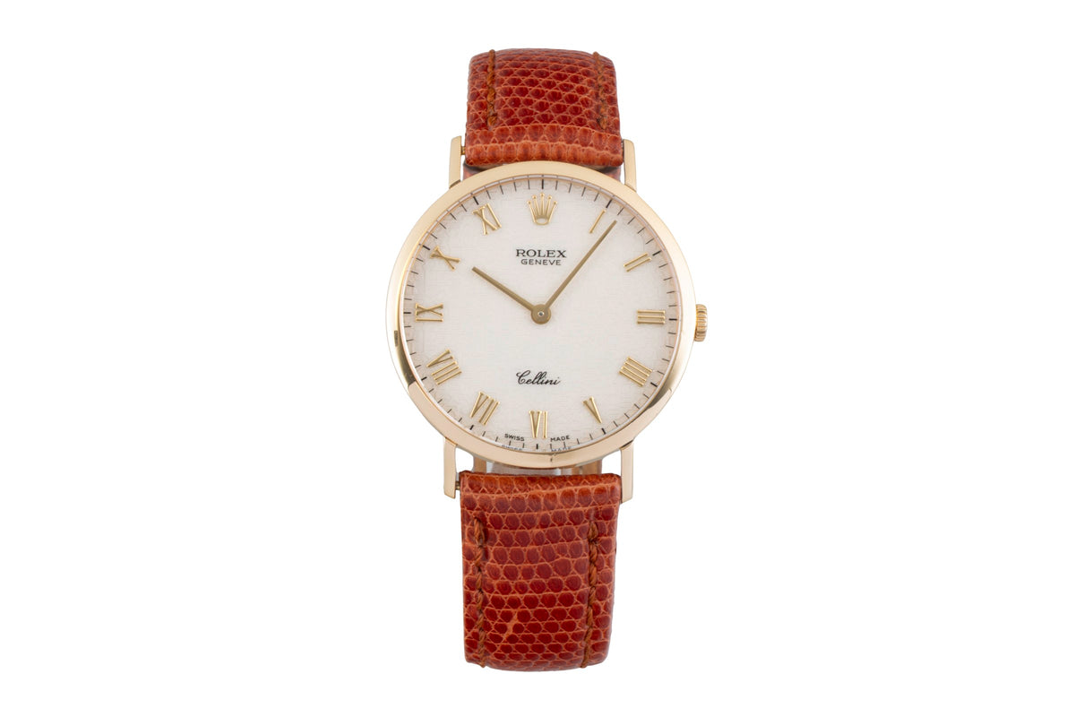 Rolex Cellini 18k (0,750) Gold Handaufzug Herrenuhr Medium Size Ref. 4112  [2606185]