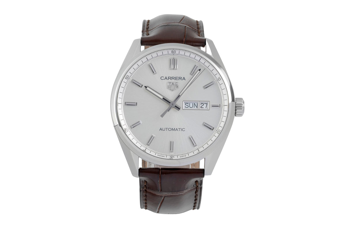 Tag Heuer Carrera Day-Date Stahl Automatik Herrenuhr Ref. WBN2011.FC6484 B&P [2606191]