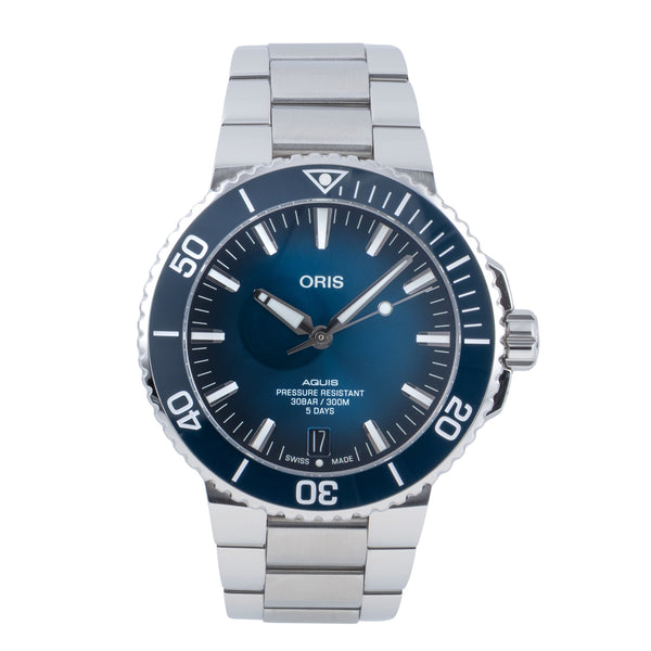 Oris Aquis Date steel automatic men's watch 01 400 7763 4135-07 8 24 09PEB LP: 3500EUR  [2606192]