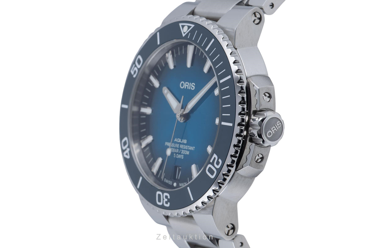 Oris Aquis Date steel automatic men's watch 01 400 7763 4135-07 8 24 09PEB LP: 3500EUR  [2606192]
