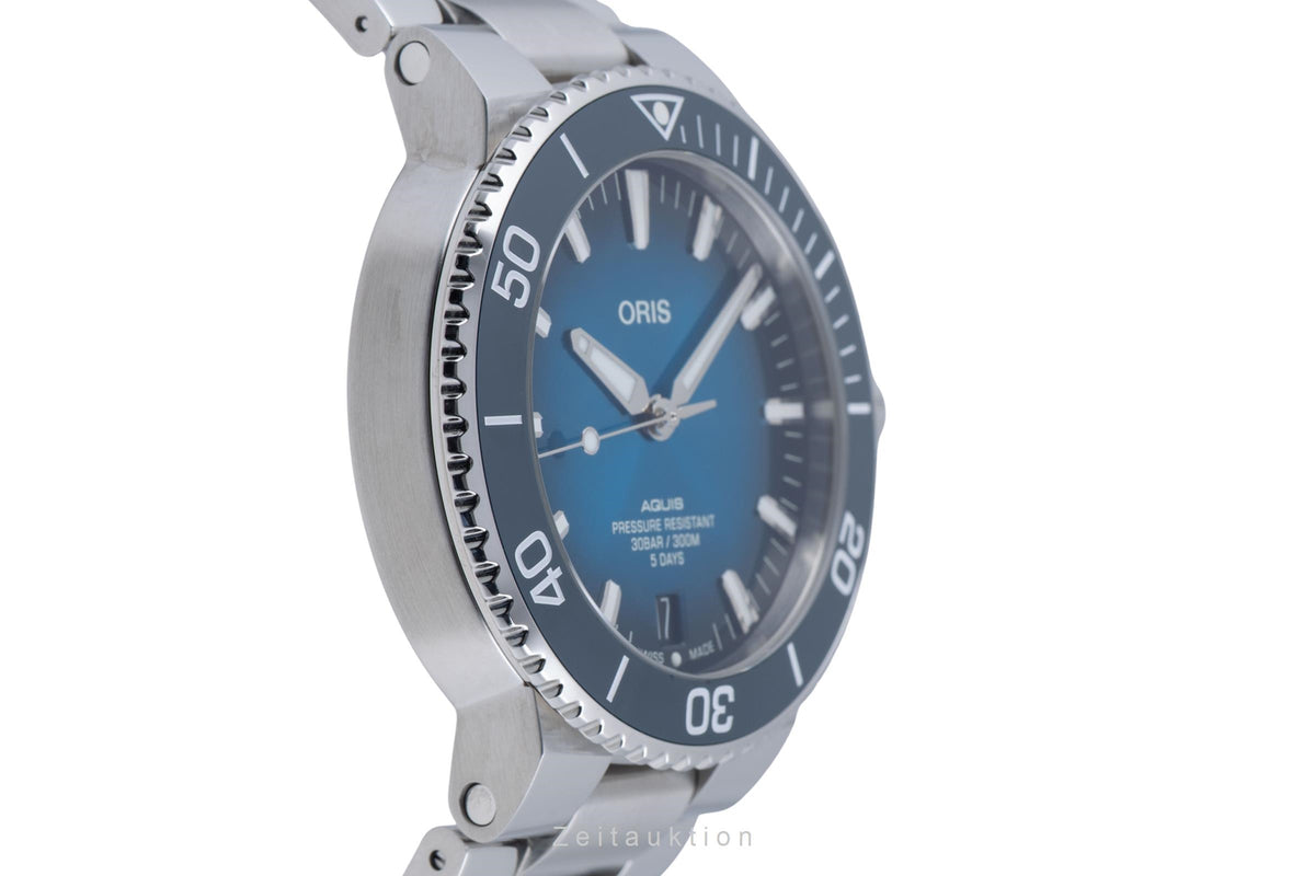 Oris Aquis Date steel automatic men's watch 01 400 7763 4135-07 8 24 09PEB LP: 3500EUR  [2606192]