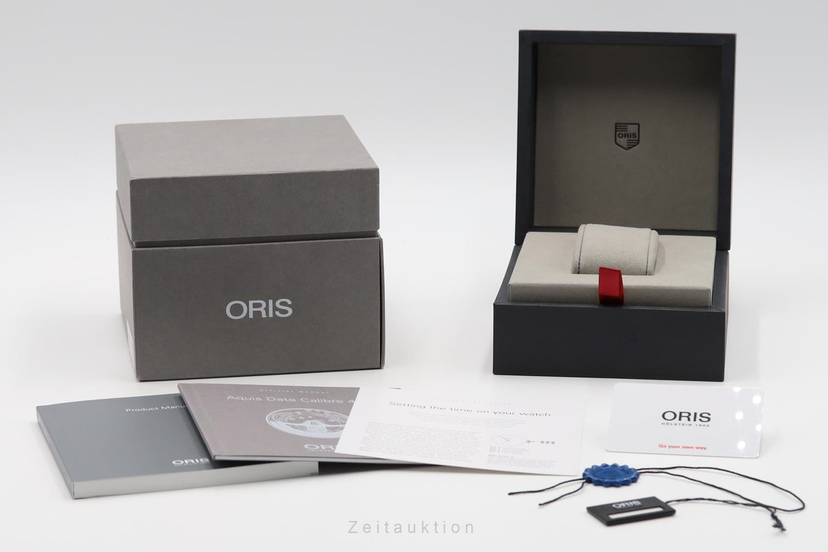 Oris Aquis Date steel automatic men's watch 01 400 7763 4135-07 8 24 09PEB LP: 3500EUR  [2606192]