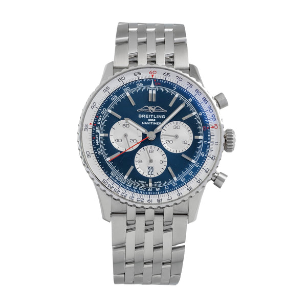 Breitling Navitimer 01 46 cronografo acciaio automatismo orologio da uomo AB0137211C1P1  [2606193]