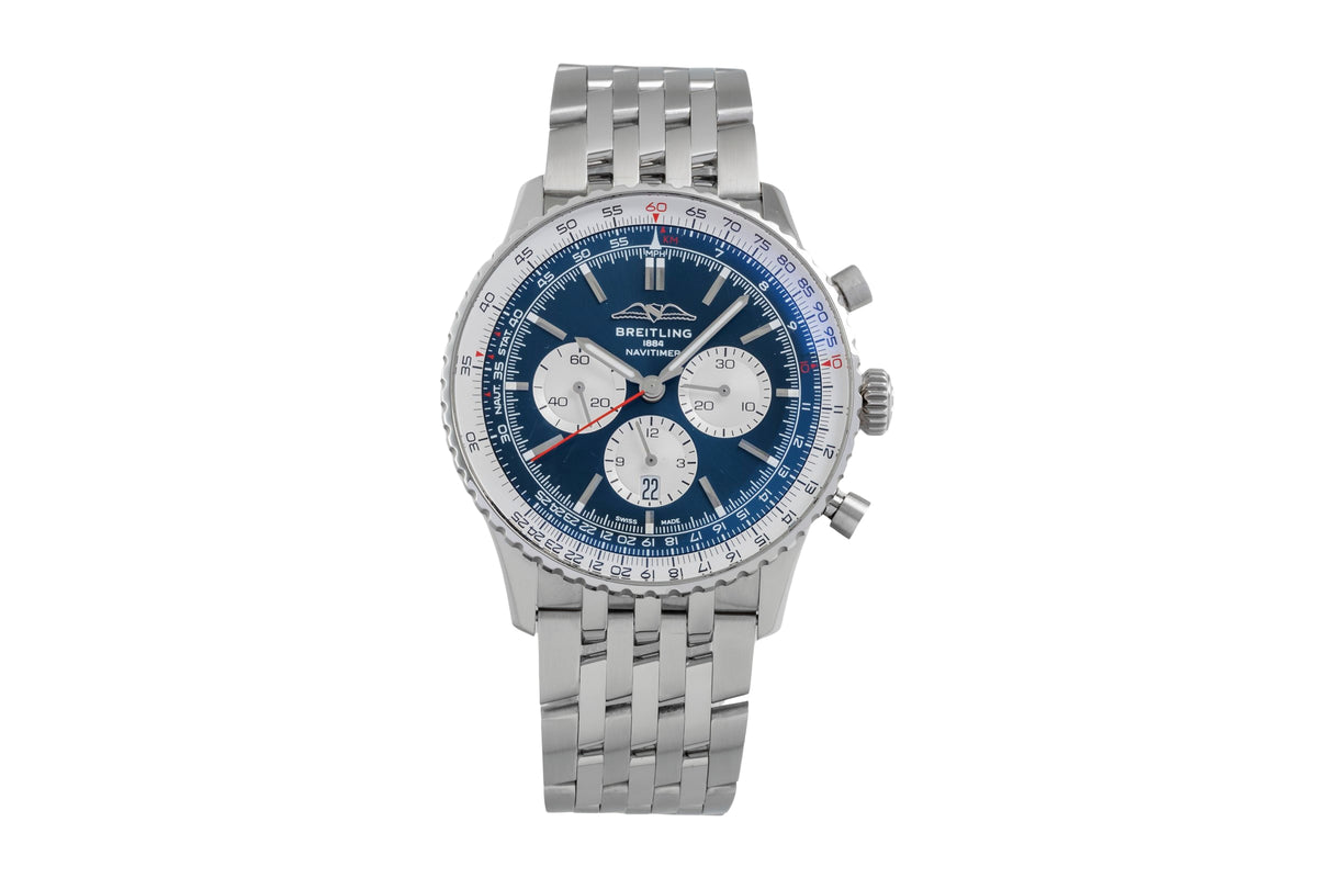 Breitling Navitimer 01 46 chronograph steel automatic men's watch AB0137211C1P1  [2606193]