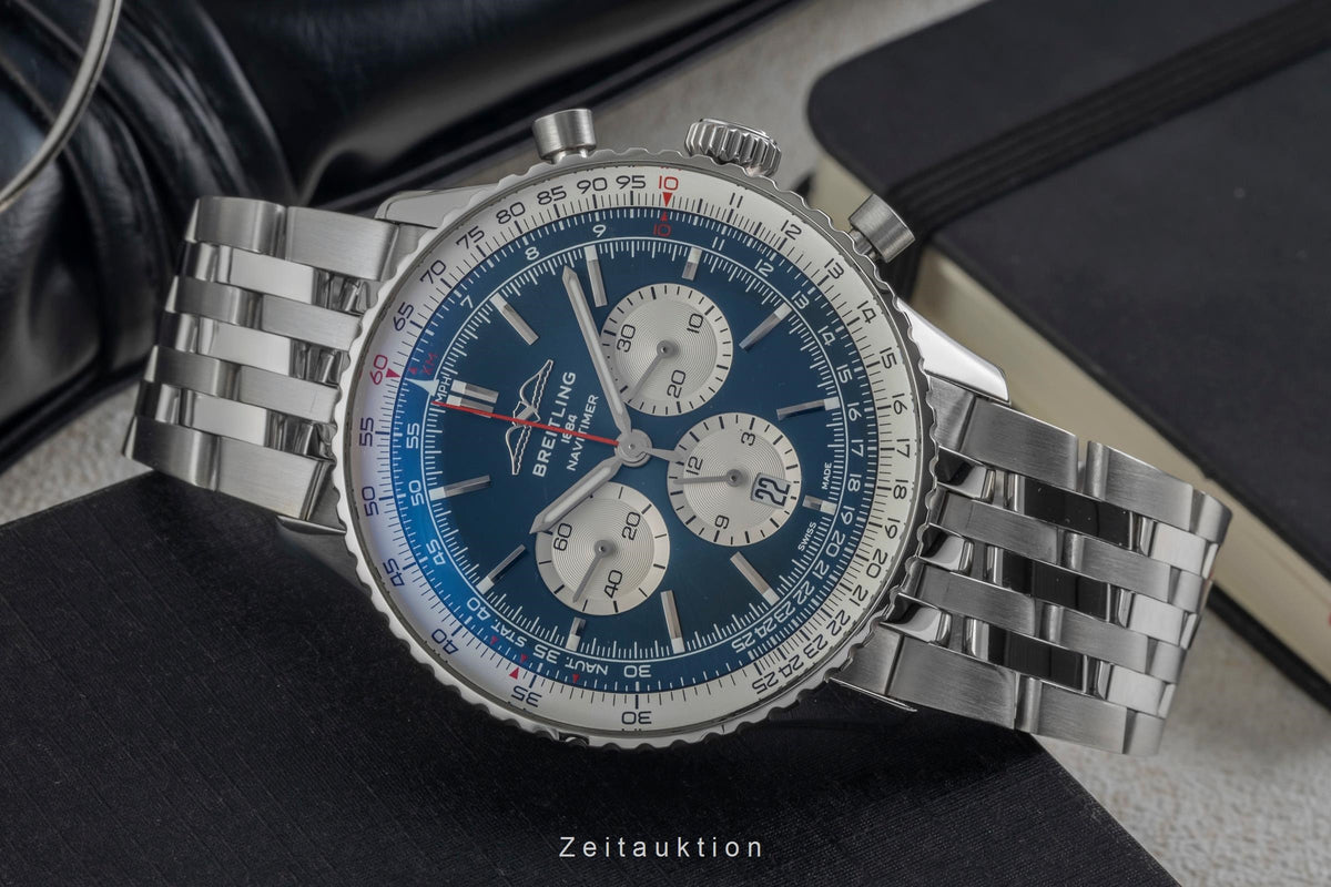 Breitling Navitimer 01 46 cronografo acciaio automatismo orologio da uomo AB0137211C1P1  [2606193]