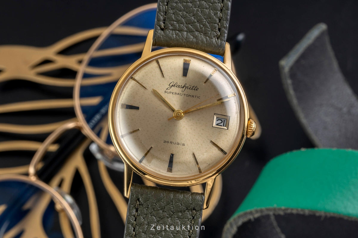 Glashütte Spezimatic gilt-brass automatic men's watch Vintage  [2606195]
