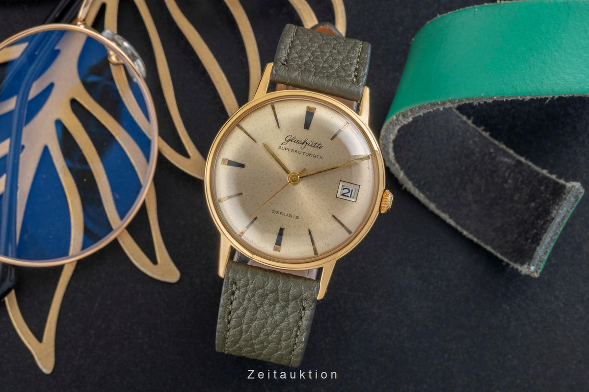 Glashütte Spezimatic gilt-brass automatic men's watch Vintage  [2606195]
