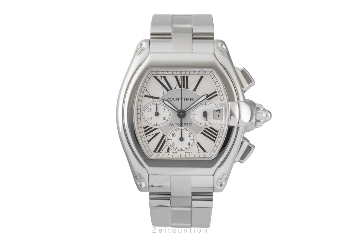 Cartier Roadster chronograph steel automatic men's watch W62019X6  [2606208]