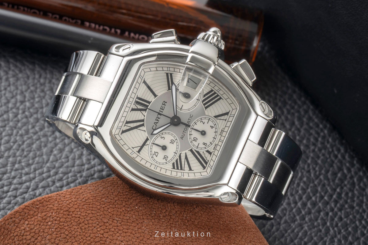 Cartier Roadster chronograph steel automatic men's watch W62019X6  [2606208]