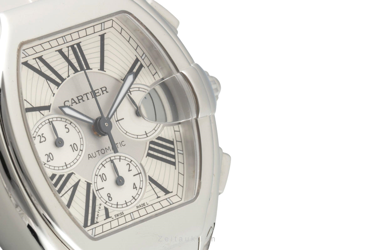 Cartier Roadster chronograph steel automatic men's watch W62019X6  [2606208]