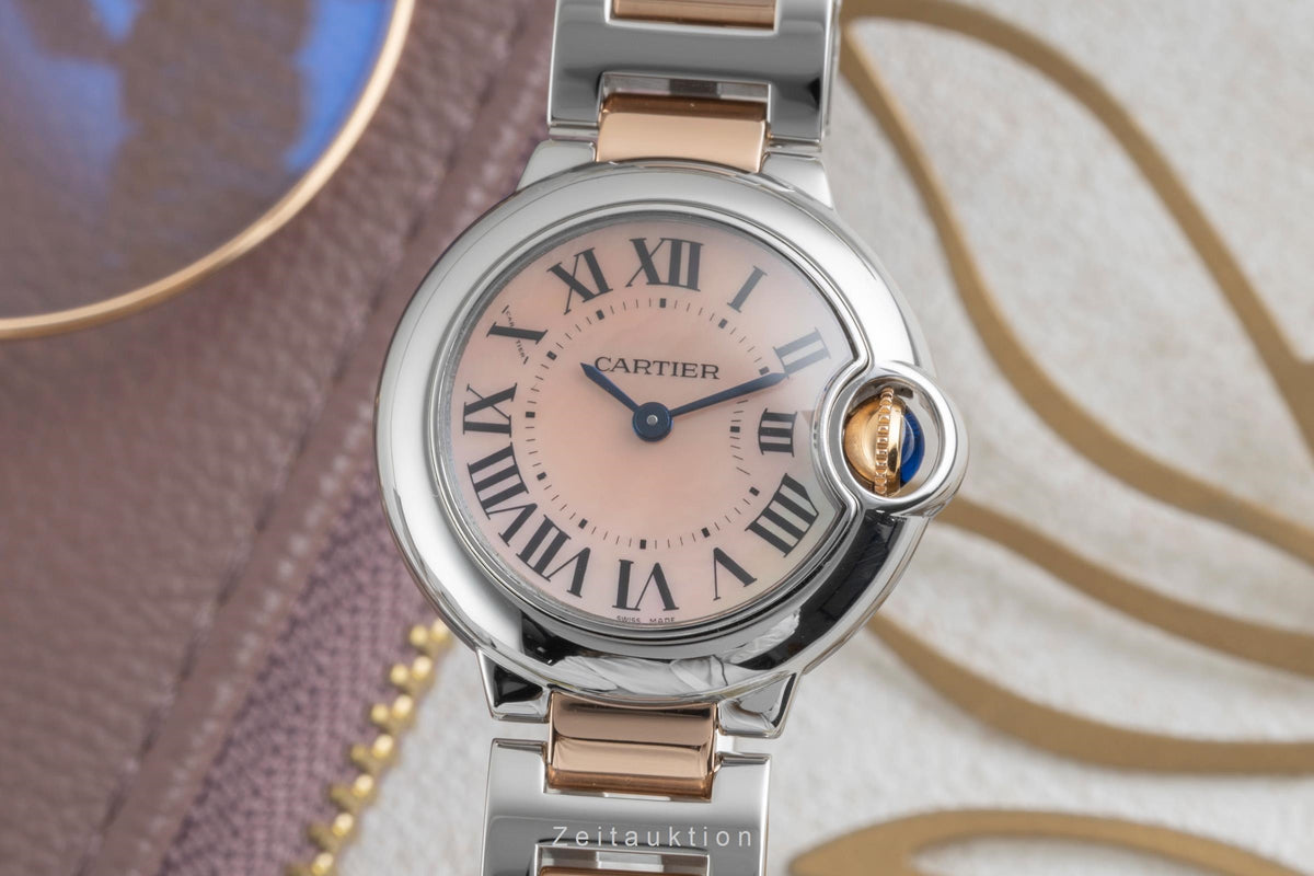 Cartier Ballon Bleu de Cartier steel / gold quartz women's watch W6920034  [2606210]