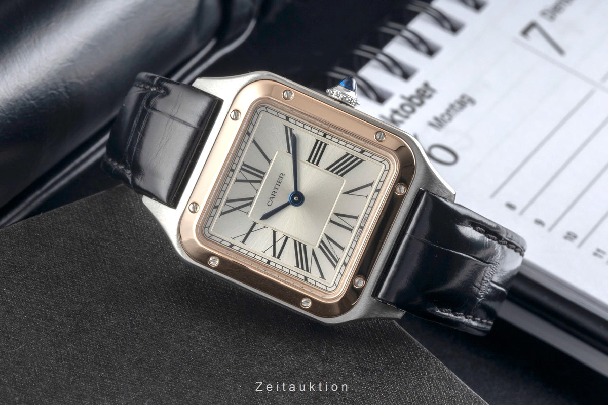 Cartier Santos Dumont steel / gold quartz women's watch W2SA0012 LP: 6700EUR  [2606212]