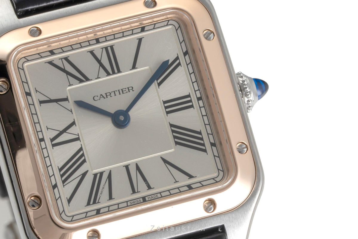 Cartier Santos Dumont steel / gold quartz women's watch W2SA0012 LP: 6700EUR  [2606212]