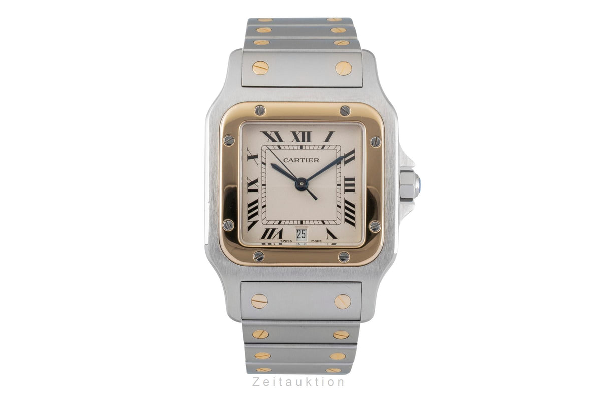 Cartier Santos steel / gold quartz women's watch 187901  [2606215]