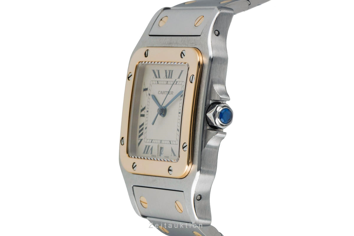 Cartier Santos steel / gold quartz women's watch 187901  [2606215]