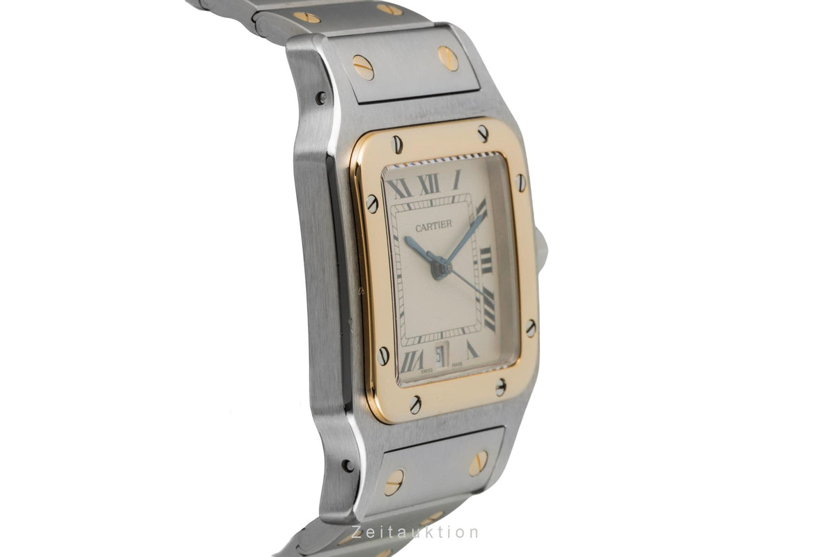 Cartier Santos steel / gold quartz women's watch 187901  [2606215]