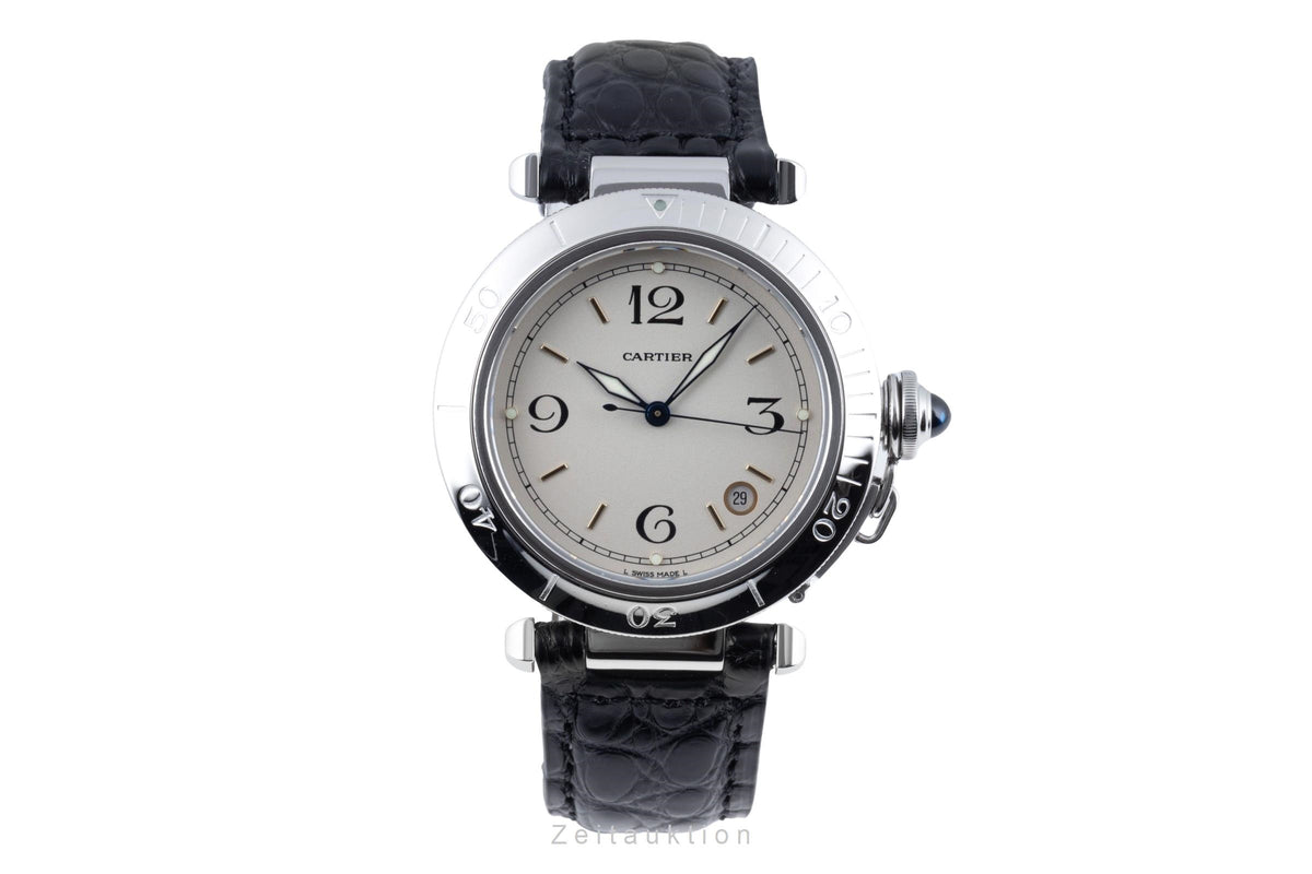 Cartier Pasha steel automatic men's watch W31005H3  [2606221]