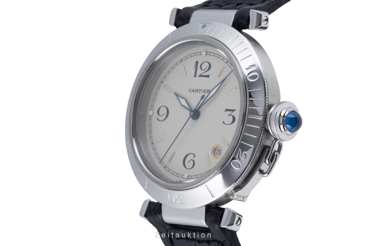 Cartier Pasha steel automatic men's watch W31005H3  [2606221]