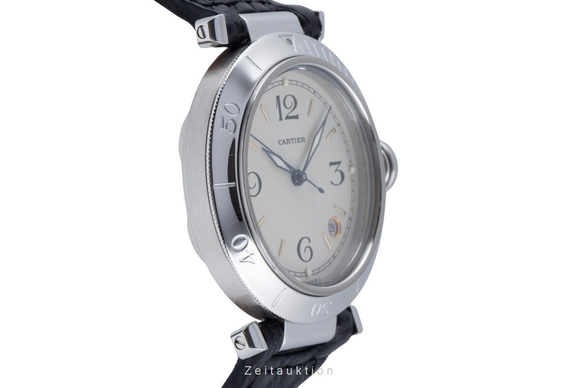Cartier Pasha steel automatic men's watch W31005H3  [2606221]
