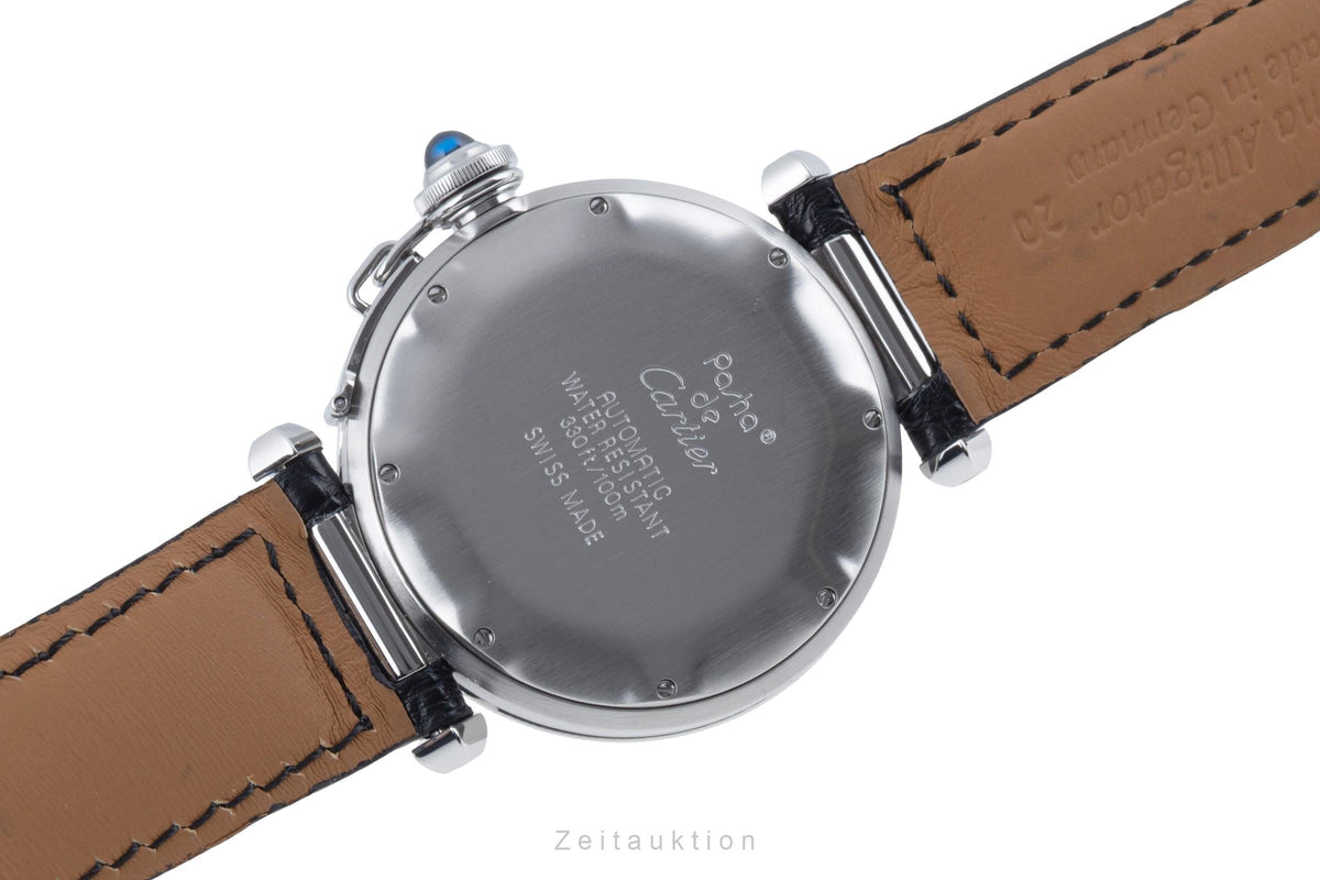 Cartier Pasha steel automatic men's watch W31005H3  [2606221]