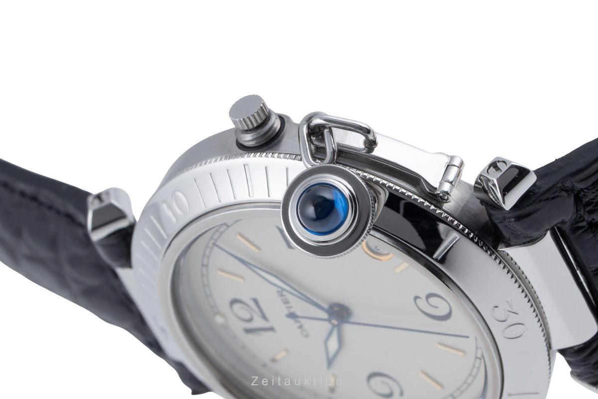 Cartier Pasha steel automatic men's watch W31005H3  [2606221]