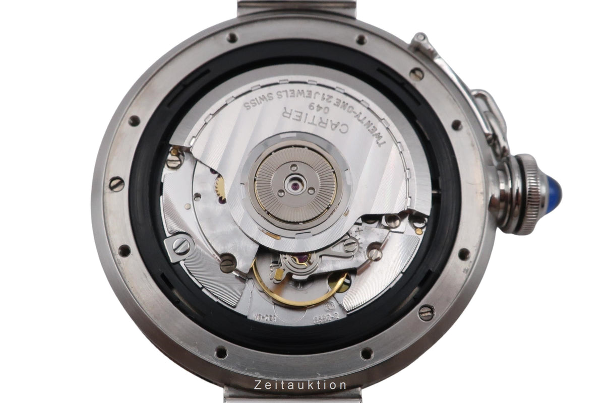 Cartier Pasha steel automatic men's watch W31005H3  [2606221]