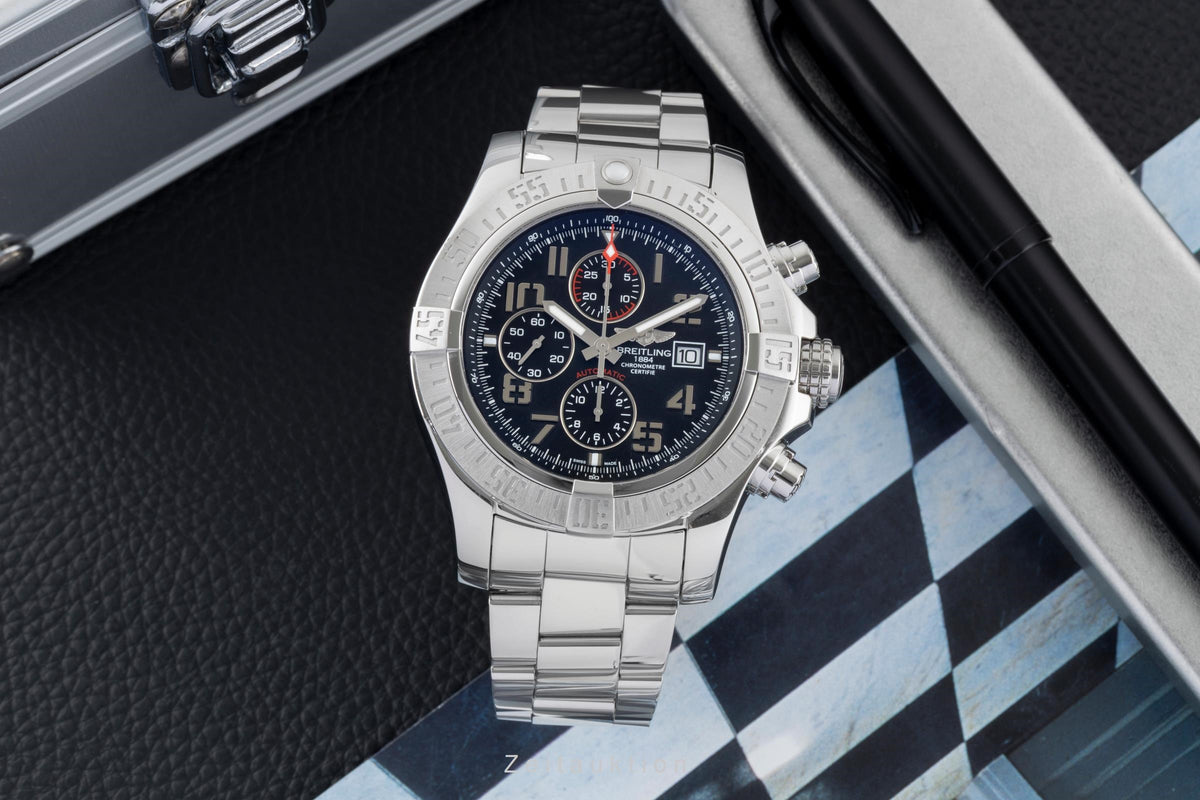 Breitling Super Avenger II chronograph steel automatic men's watch A1337111/BC28  [2606237]
