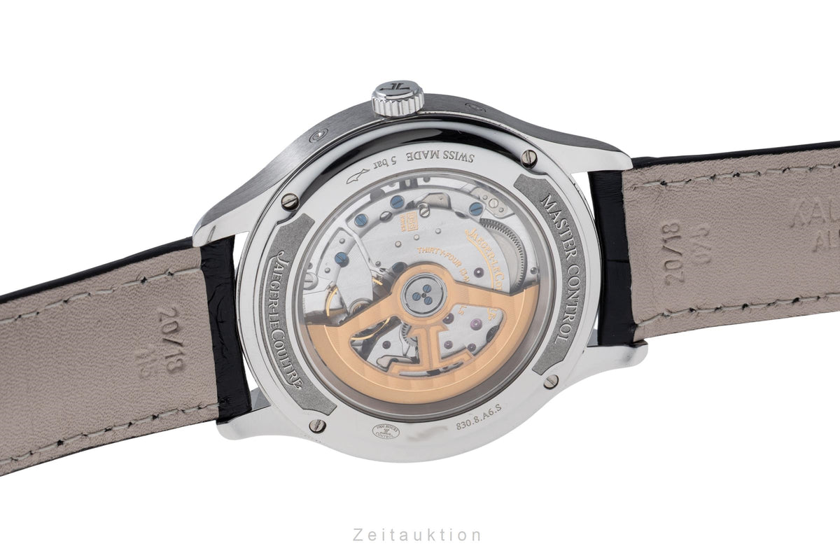 Jaeger LeCoultre Master Control steel automatic men's watch Q4148420,  830.8.A6.S  [2606242]