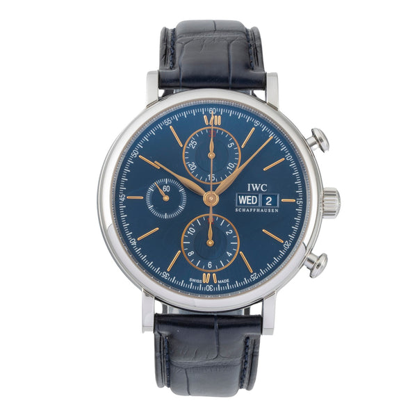 IWC Portofino chronograph steel automatic men's watch IW391036  [2606245]