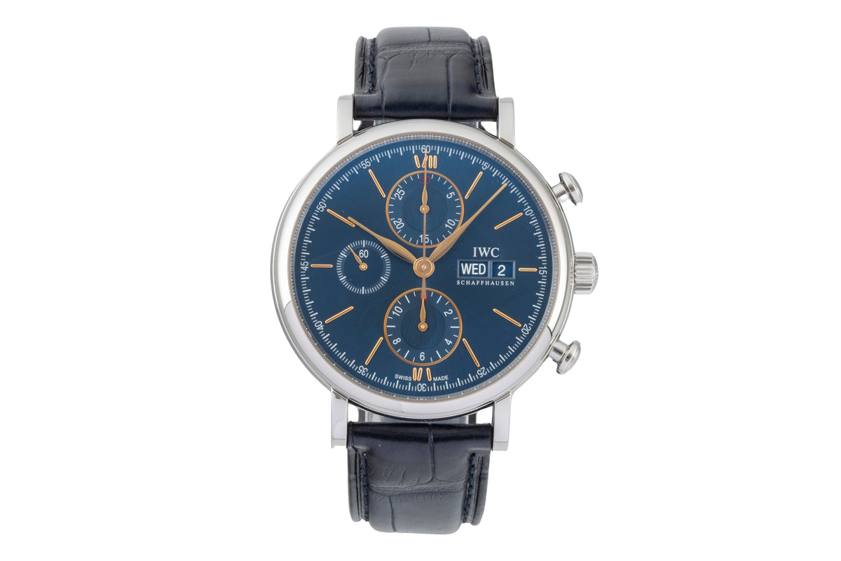 IWC Portofino chronograph steel automatic men's watch IW391036  [2606245]