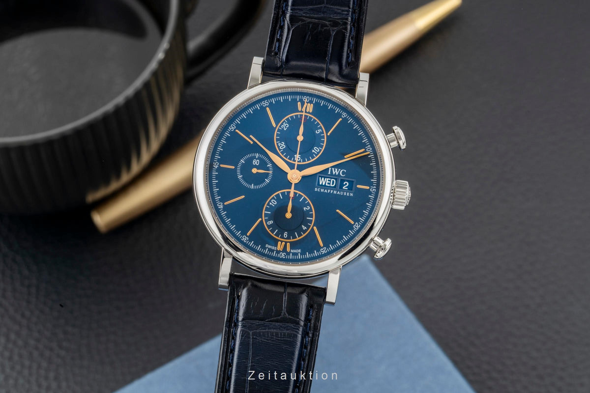 IWC Portofino chronograph steel automatic men's watch IW391036  [2606245]