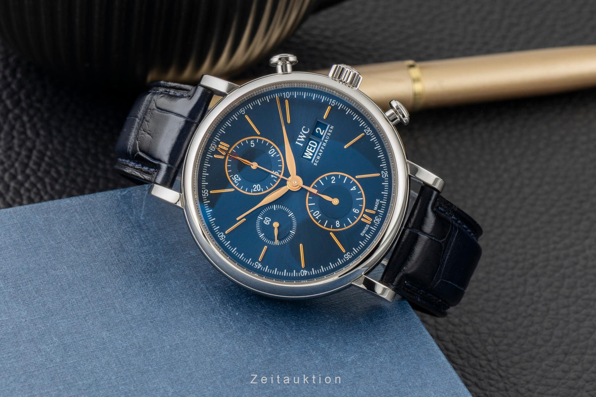 IWC Portofino chronograph steel automatic men's watch IW391036  [2606245]