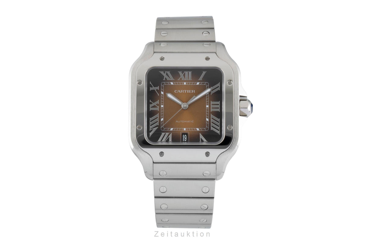 Cartier Santos steel automatic men's watch WSSA0064  [2606248]