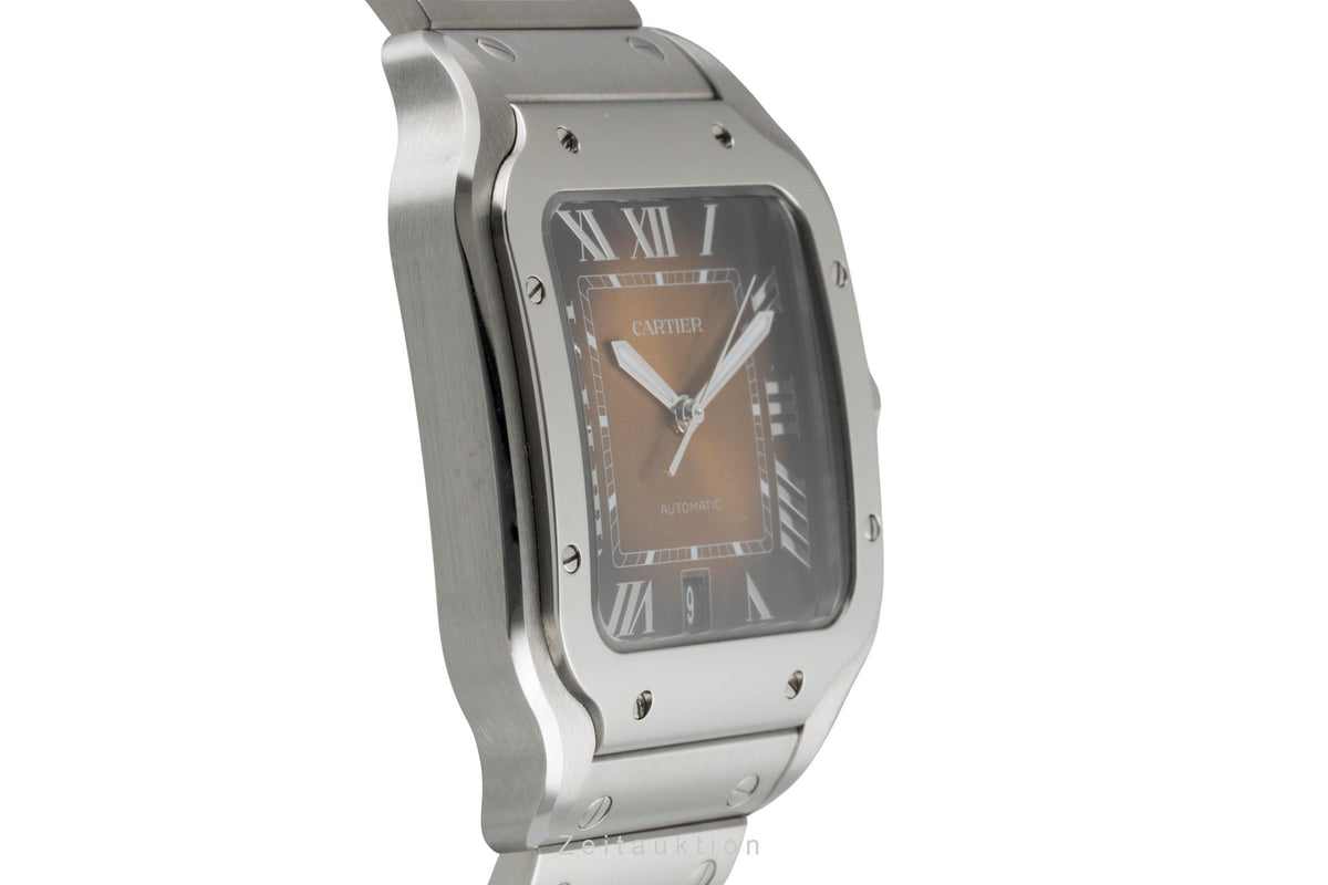 Cartier Santos steel automatic men's watch WSSA0064  [2606248]