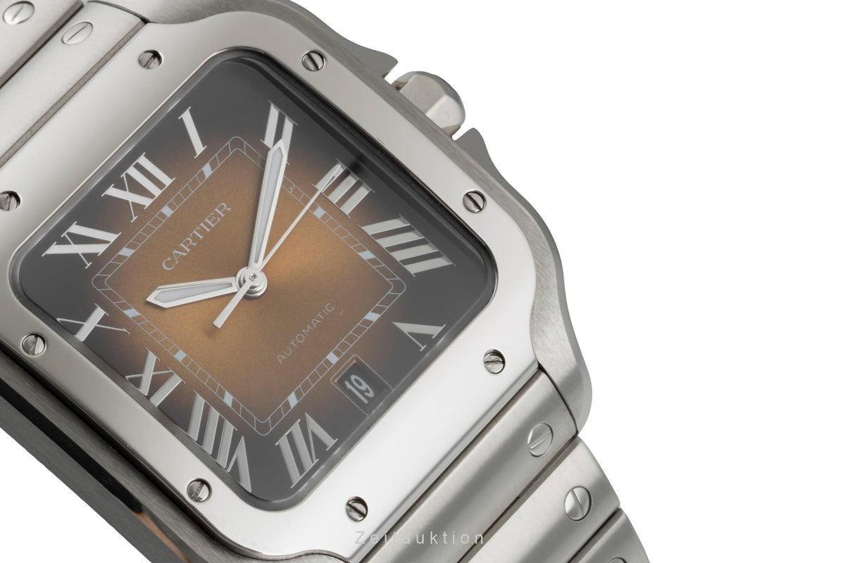 Cartier Santos steel automatic men's watch WSSA0064  [2606248]