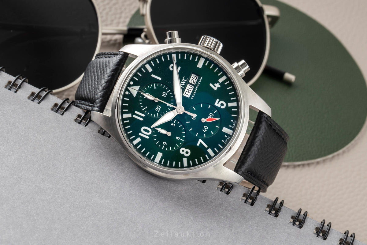 IWC Pilot cronógrafo acero automático reloj para caballeros IW378005 LP: 8000EUR  [2606250]
