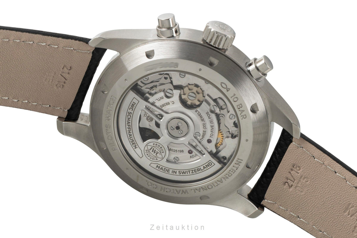 IWC Pilot cronógrafo acero automático reloj para caballeros IW378005 LP: 8000EUR  [2606250]