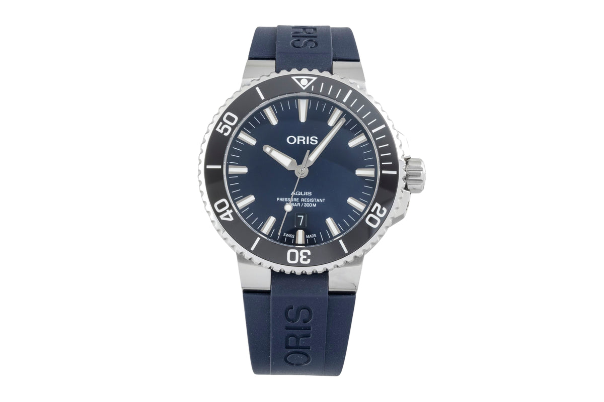 Oris Aquis Date steel automatic men's watch 01 733 7730 4135-07 4 24 65EB LP: 2100EUR  [2606251]