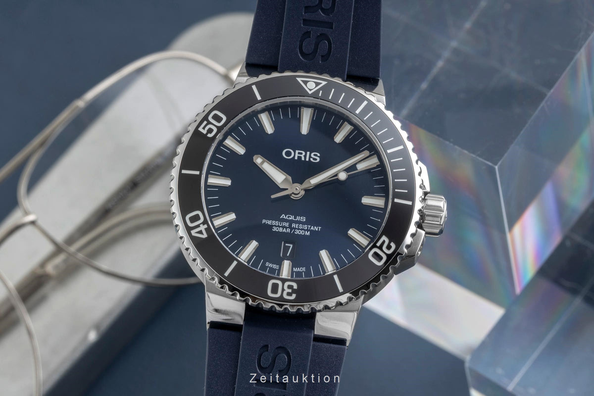 Oris Aquis Date steel automatic men's watch 01 733 7730 4135-07 4 24 65EB LP: 2100EUR  [2606251]